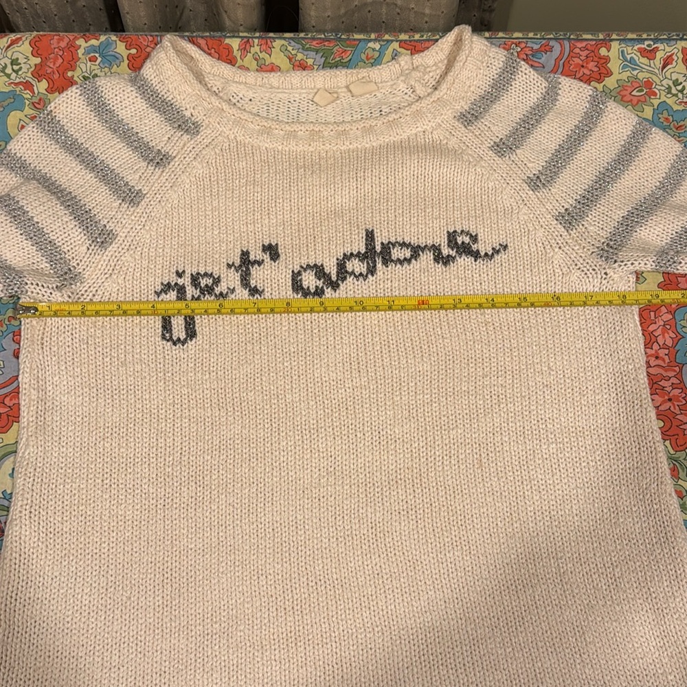 ANTHROPOLOGIE Moth “jet'adore” Crew Neck Sweater - Picture 10 of 11